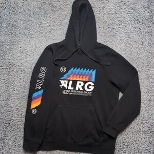 LRG Lifted Research Group Sweatshirt Men Medium Black Hip Hop Pullover Hoodie